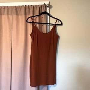Orange short tight dress size M